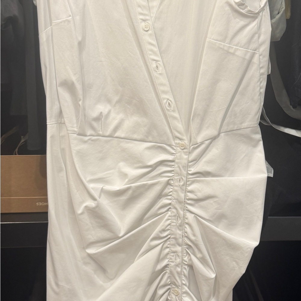 Veronica Beard White Button-Down Dress never worn